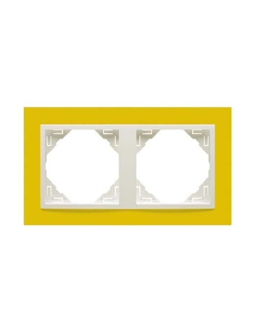 ESPELHO DUPLO AMARELO/GELO