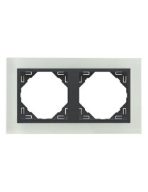 ESPELHO DUPLO CRISTAL/GRIS