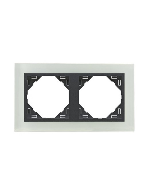 ESPELHO DUPLO CRISTAL/GRIS