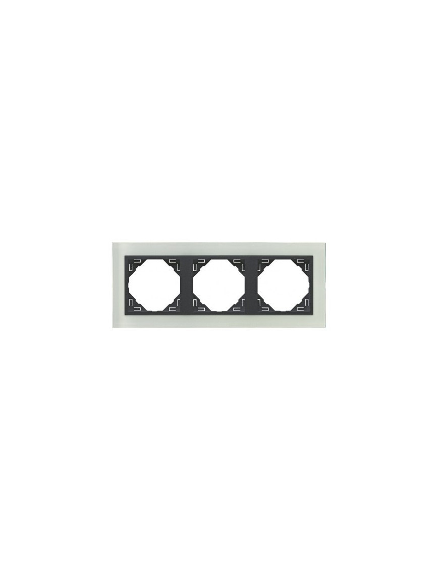 ESPELHO TRIPLO CRISTAL/GRIS