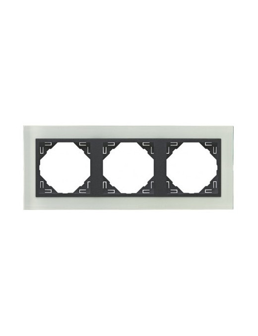 ESPELHO TRIPLO CRISTAL/GRIS