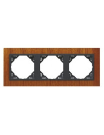 ESPELHO TRIPLO MOGNO/GRIS