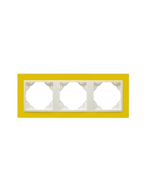ESPELHO TRIPLO AMARELO/GELO