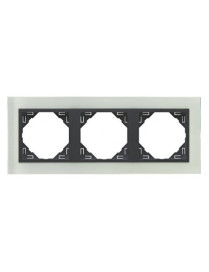 ESPELHO TRIPLO CRISTAL/GRIS