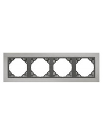 ESPELHO QUÁDRUPLO CRÓMIO/GRIS