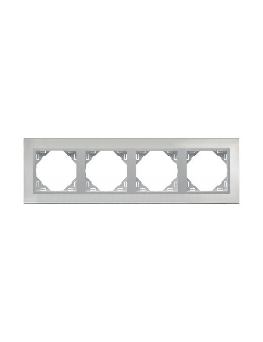 ESPELHO QUÁDRUPLO INOX/ALUMINA