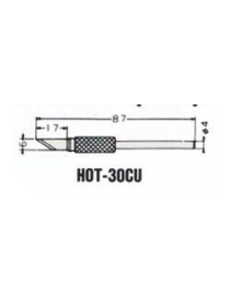 PONTEIRA DE CORTE HOT-30CU KX-30/40