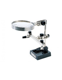 SUPORTE PARA FERRO DE SOLDAR ST-92 GOOT C/ PINÇAS E LUPA