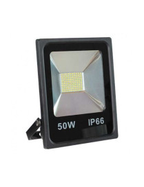 PROJECTOR LED AMPLUX SMD ECO 170-265V 10W 6500K PRETO (caixa vermelha)