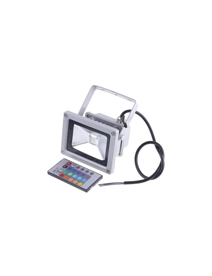 PROJECTOR LED AMPLUX 100-240V 30W RGB (caixa branca)