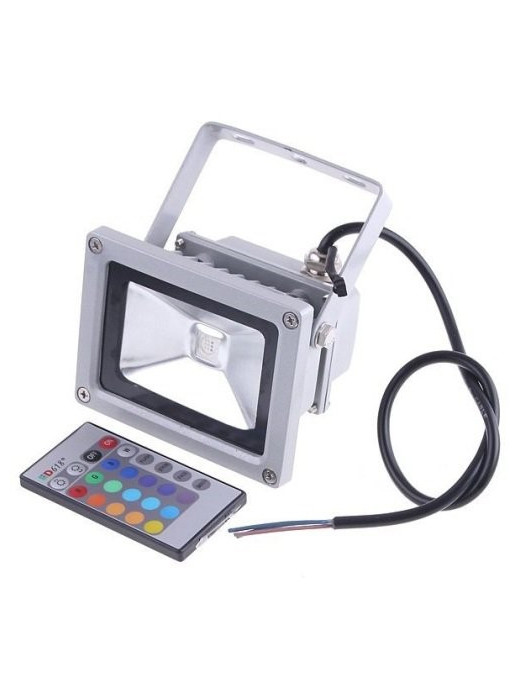 PROJECTOR LED AMPLUX 100-240V 30W RGB (caixa branca)