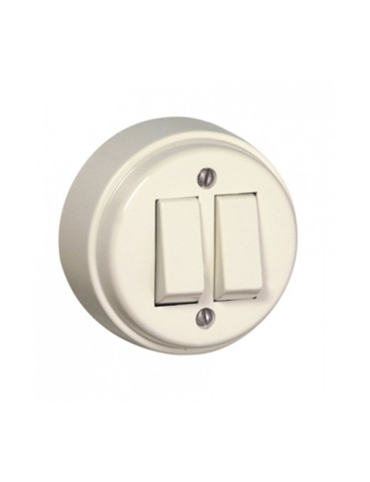 COMUTADOR DE LUSTRE MARFIM