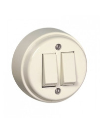 COMUTADOR DE LUSTRE MARFIM
