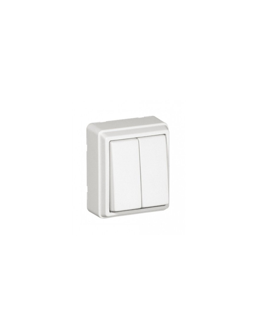 COMUTADOR DE ESCADA DUPLO BRANCO