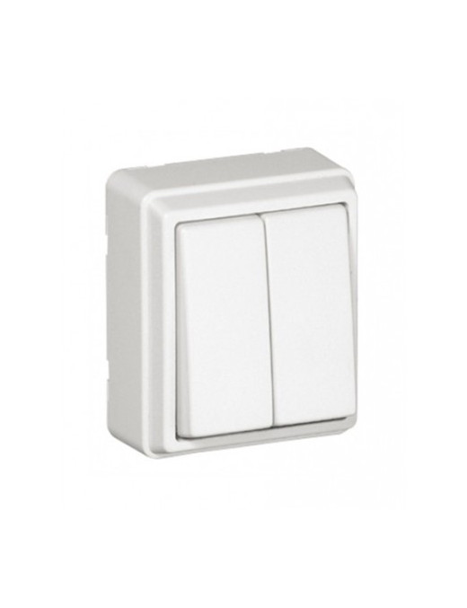 COMUTADOR DE ESCADA DUPLO BRANCO