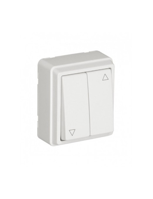 BOTÃO DUPLO DE PERSIANA BRANCO