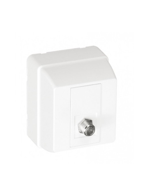 TOMADA DE CABO COAXIAL TIPO F BRANCA