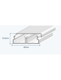 CALHA 40X12,5 BRANCA