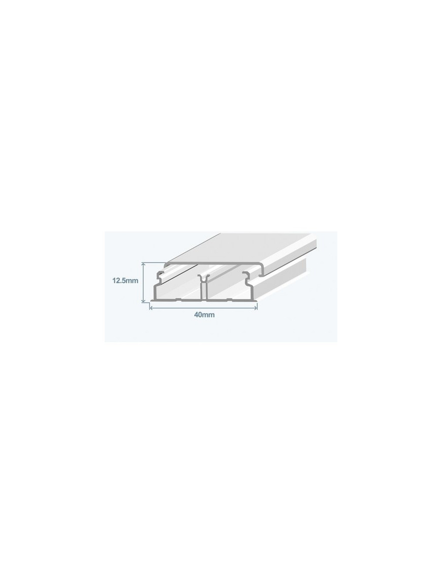 CALHA 40X12,5 BRANCA