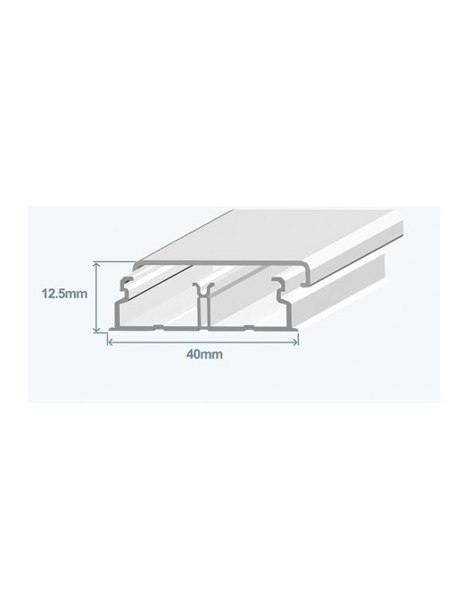 CALHA 40X12,5 BRANCA